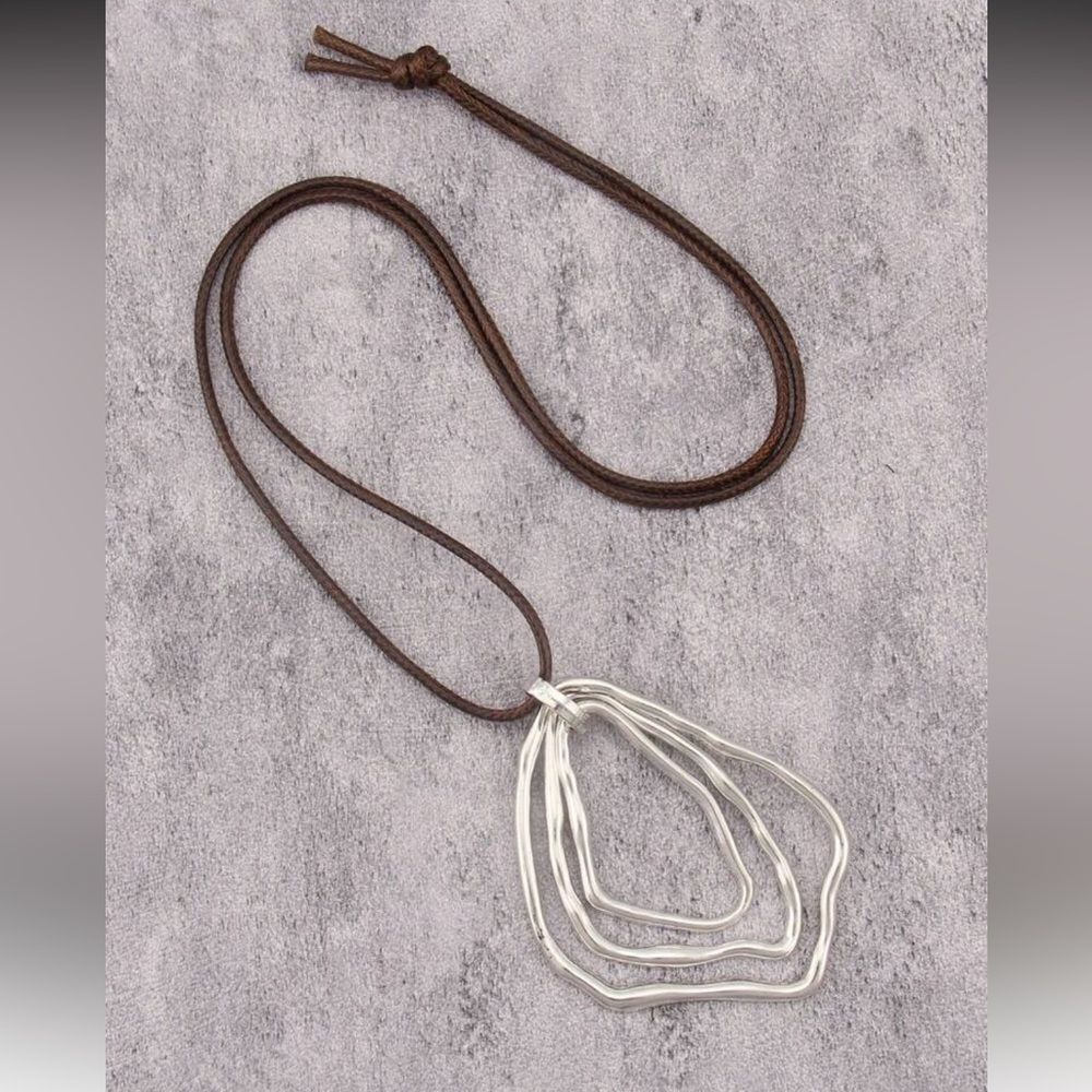 Abstract boho necklace M1520